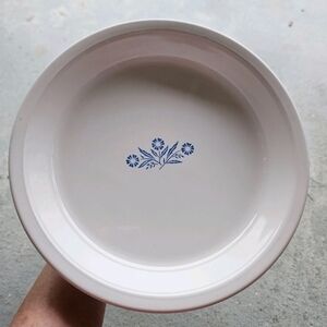 Pyrex Corning Ware Blue Cornflower P-309 Pie Plate Baking Dish Vintage 1970